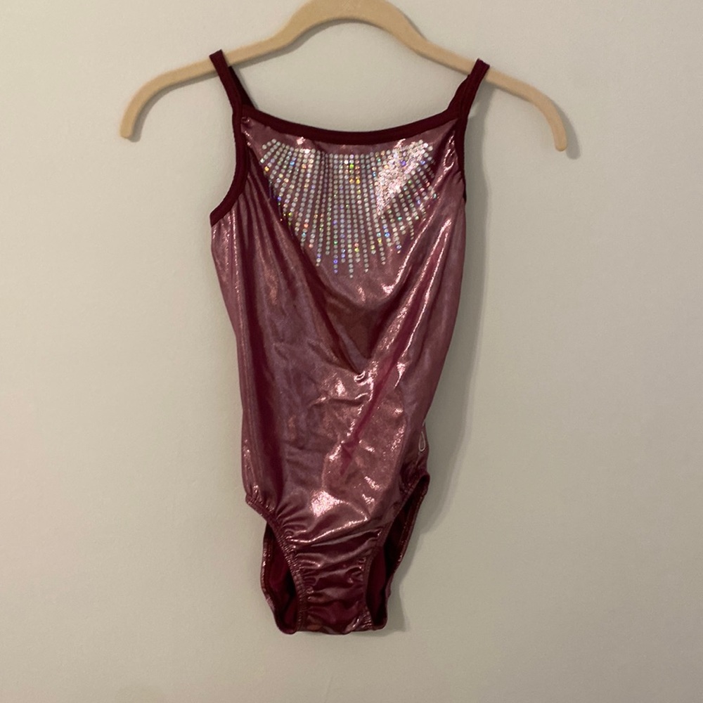 Slightly worn, gymnastics leotard